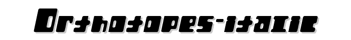 Orthotopes%20Italic font