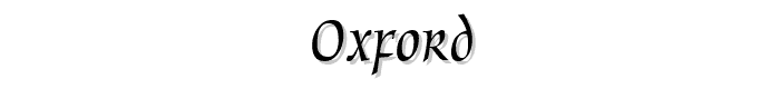 Oxford font