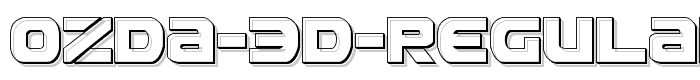 Ozda%203D%20Regular font