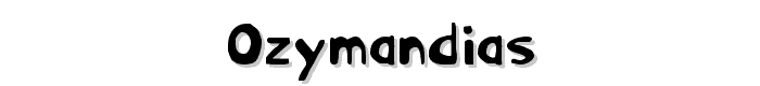 Ozymandias font