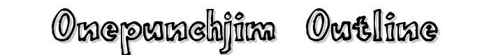 onepunchJim%20%20outline font