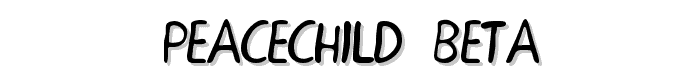 PEACECHILD%20BETA font