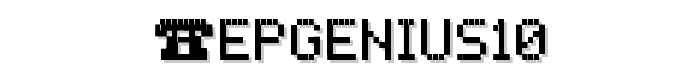 PEPgenius10 font