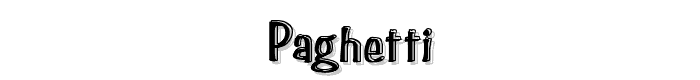 Paghetti font