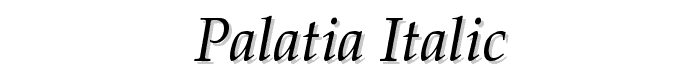 Palatia%20Italic font