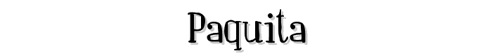 Paquita font