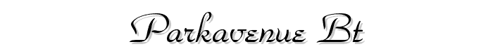 ParkAvenue%20BT font