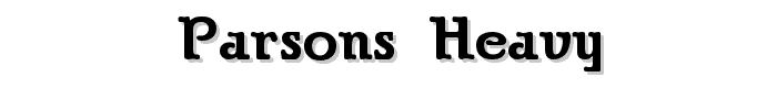 Parsons%20Heavy font