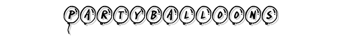 PartyBalloons font