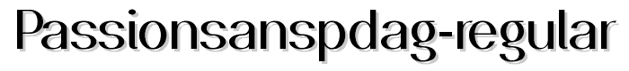 PassionSansPDag-Regular font