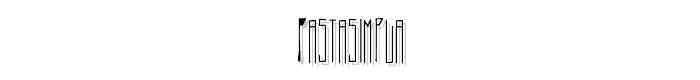 PastaSimpla font