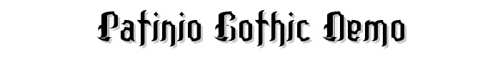 Patinio%20Gothic%20Demo font