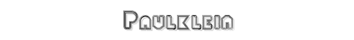 PaulKlein font