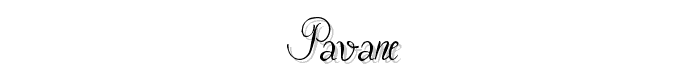 Pavane font