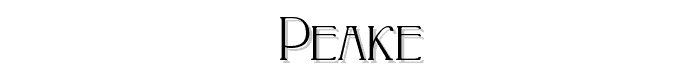 Peake font