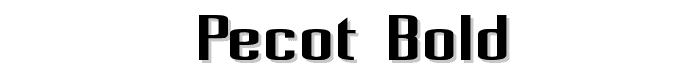 Pecot%20Bold font