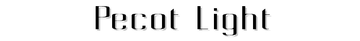 Pecot%20Light font