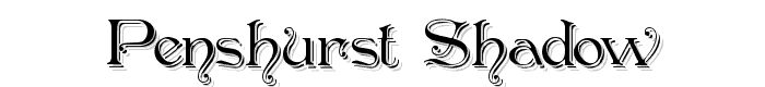 Penshurst_Shadow font