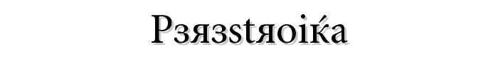 Perestroika font