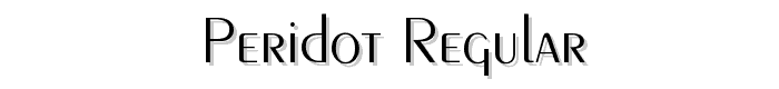 Peridot%20Regular font