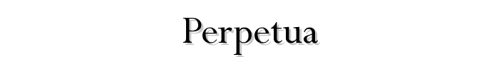 Perpetua font