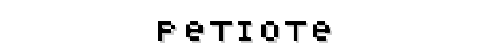 Petiote font