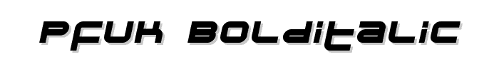 Pfuk%20BoldItalic font