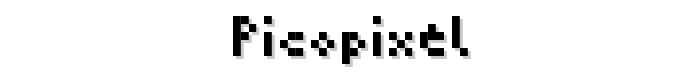 Picopixel font