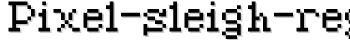 Pixel%20Sleigh%20Regular font