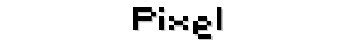 Pixel font