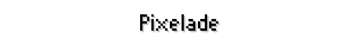 Pixelade font