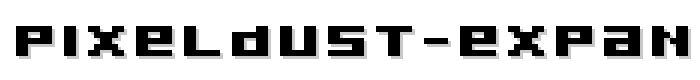 Pixeldust%20Expanded%20Bold font