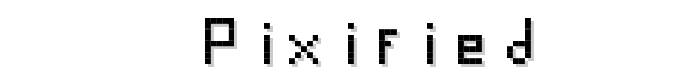 Pixified font