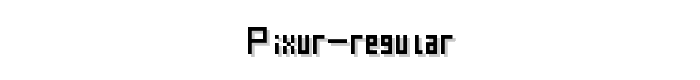 Pixur%20Regular font