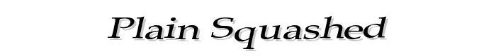 Plain%20Squashed font