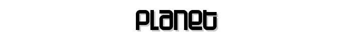 Planet font