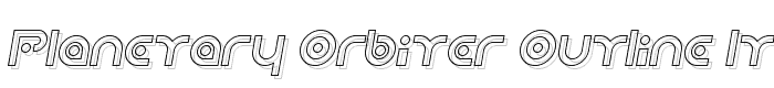 Planetary%20Orbiter%20Outline%20Italic font