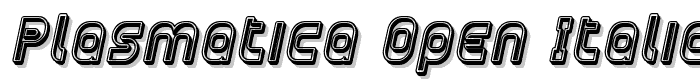 Plasmatica%20Open%20Italic font