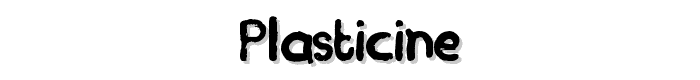 Plasticine font