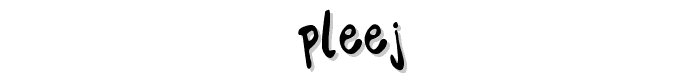 Pleej font