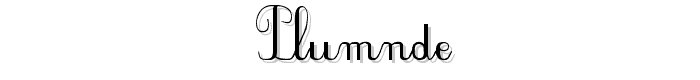 PlumNDE font