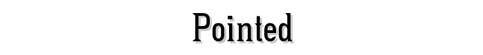 Pointed font