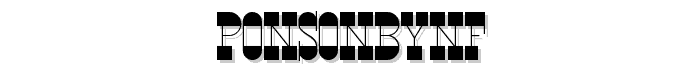 PonsonbyNF font