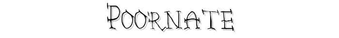 Poornate font