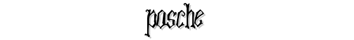 Posche font