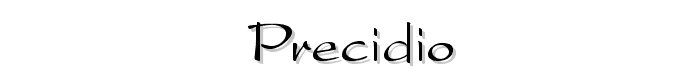 Precidio font