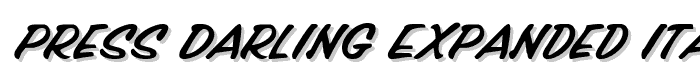 Press%20Darling%20Expanded%20Italic font