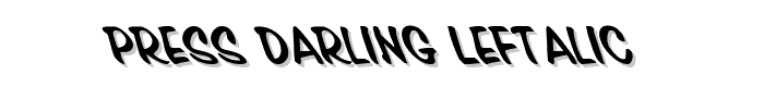 Press%20Darling%20Leftalic font