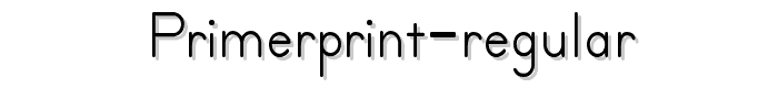 PrimerPrint-Regular font