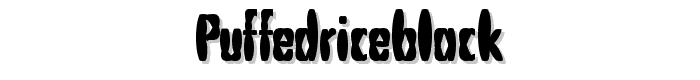 PuffedRiceBlack font